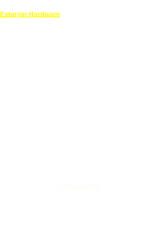 System Configuration
External Hardware
Monitor: 23” Apple HD Cinema Display
KVM: Ratoc REX-220CUDP DVI
Sound: Harmon Kardon Sound Sticks
Input: 
  Saitek Eclipse USB Gaming Keyboard
   Logitech MX Laser Wireless Mouse
   Macally iShock II Controller
   Apple Pro USB Keyboard (Black)
   Apple Pro Optical mouse (Black)
   Griffin iMic
   Logicool QCam Ultra

External Hard Drives:
   OWC Mercury Elite Pro 2 Bay 
2x WD6400AAKS 640GB SATAII HDD
   OWC Mercury Elite AL
1x Seagate 7200.10 500GB HDD
   LaCie D2 160GB (Maxtor) HDD

Printer: HP PSC2150 All-In-One

USB Hub: Elecom U2H-G4B2SVUSB 2.0      
4 port (powered)

Cyber Snipa Tracer Blue LED Gaming Mouse Pad

Denon DP23F Turntable